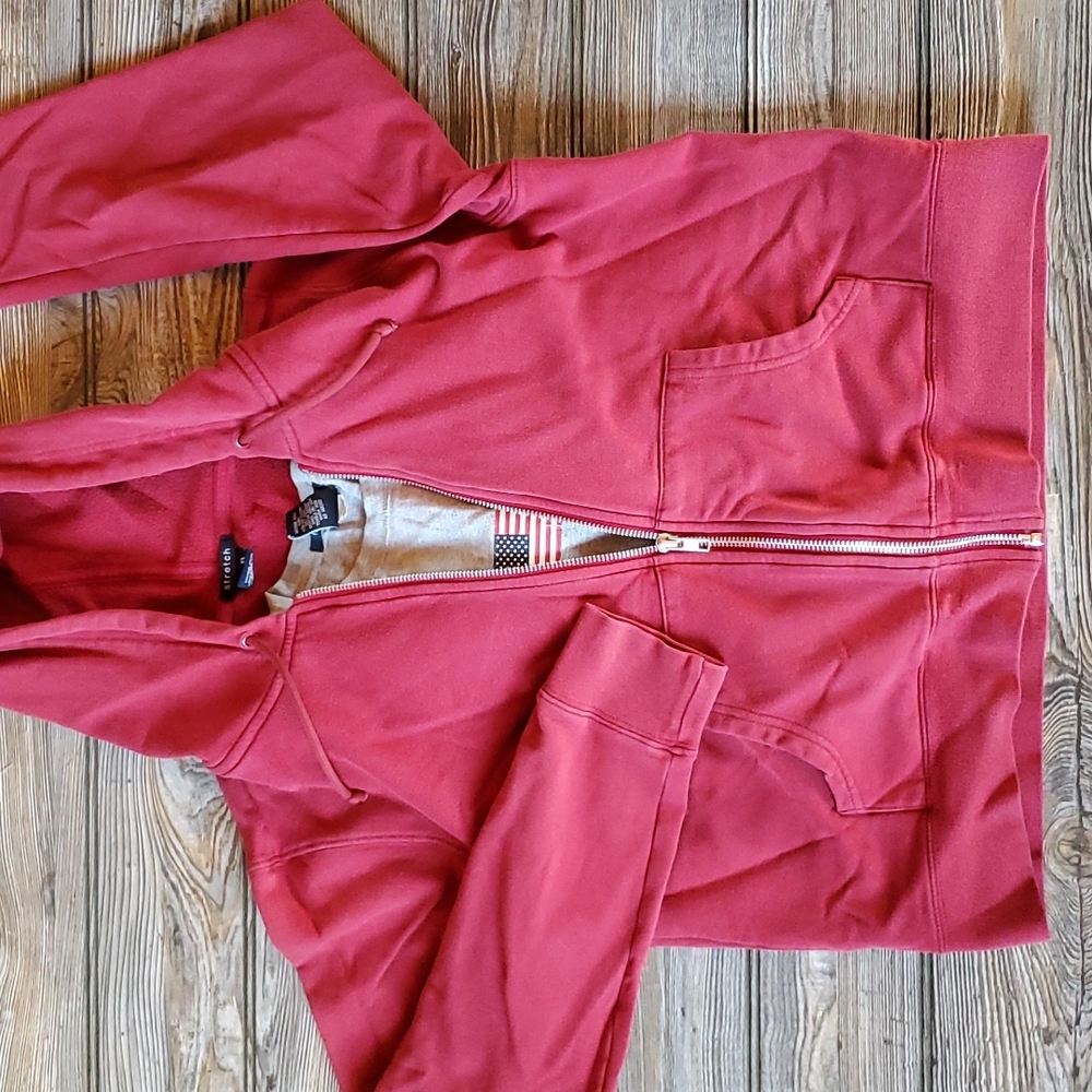VINTAGE GAP Stretch Hoodie Red and GAP Favorite T Shirt Gray Size SMALL